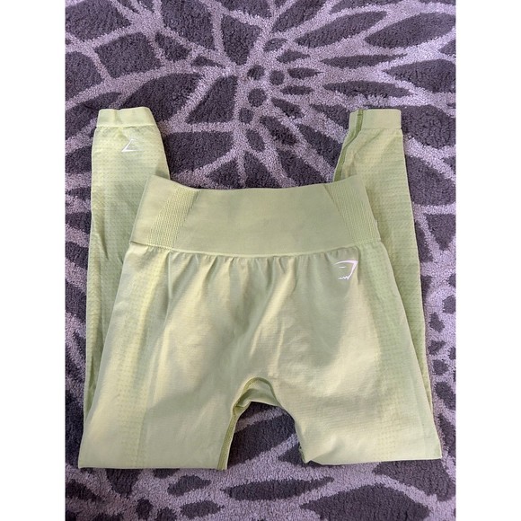 Gymshark Flex High Waisted Leggings in Bright Green - Picture 1 of 3